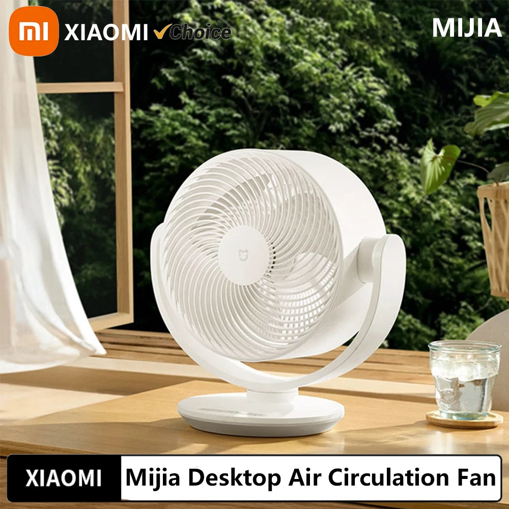 Xiaomi Mijia DC Inverter Desktop Circulation Fan Portable Desktop Electric Fan Mihome App  Smart Three-Dimensional Lightweight