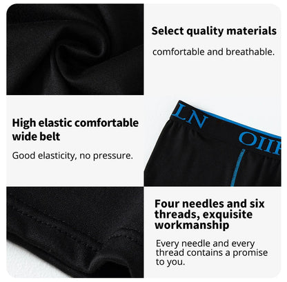 4/5/10 Fashion Four Seasons Men's Long Casual Daily Youth Sports Shorts Comfortable Breathable Sweat Absorbing Elastic Shorts