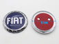 1pcs 3D 9.7cm 8.5cm 7.5cm ABS Car Front Logo Front Grill Rear Bumper Tail Door Trunk Emblem Sticker Styling Accessories For FIAT