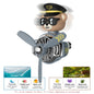 Rotating airplane pilot bear car air fresheners accessories interior decorations fan vent clips perfume fragrance diffuser aroma