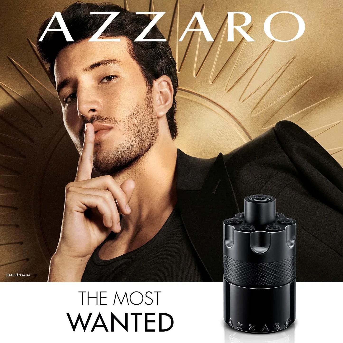 Azzaro The Most Wanted 100ml Eau de Parfum Intense - Woody & Seductive Mens Cologne - Fougère, Ambery & Spicy Fragrance for Date Night - Lasting Wear - Luxury Perfumes for Men, Wooden base, long-lasting fragrance, black Hard