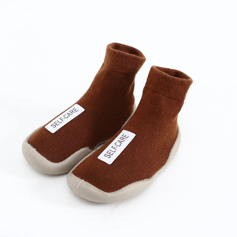 Aikidsay Baby First Socks Shoes Toddler Walker Infant Boys Girls Rubber Soft Sole Floor Barefoot Baby Casual Shoes Knit Booties
