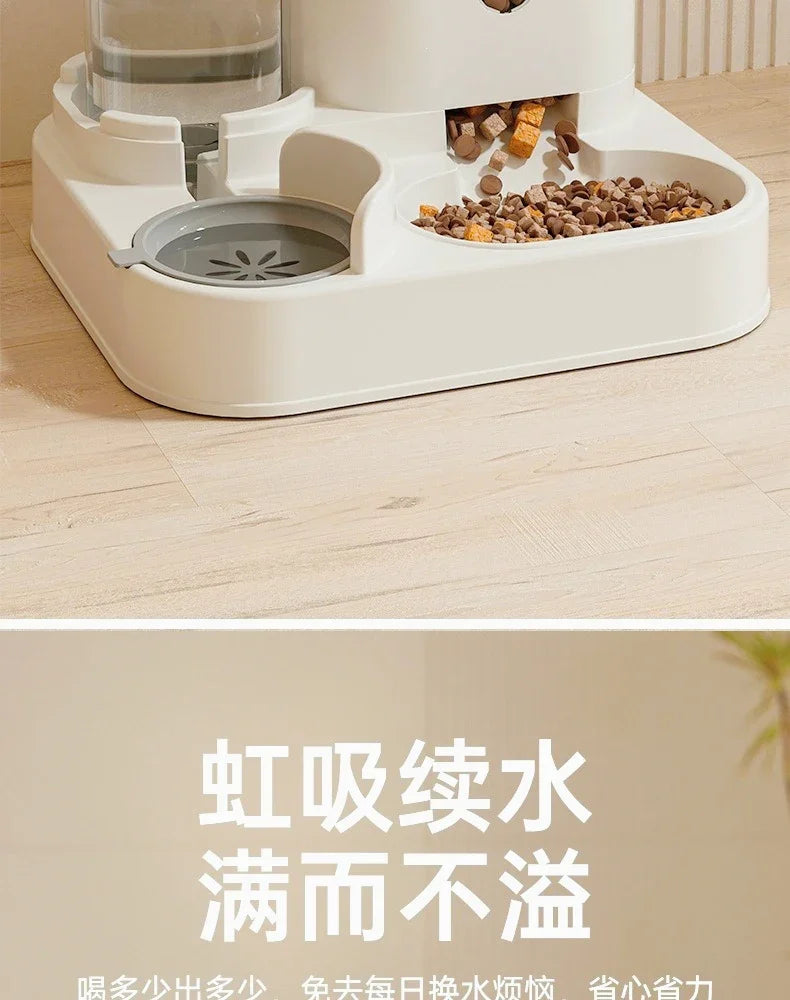New Automatic 2 in 1  Feeder and Water Dispenser Pet Bowl  Food Bowl Feeding Watering Pet