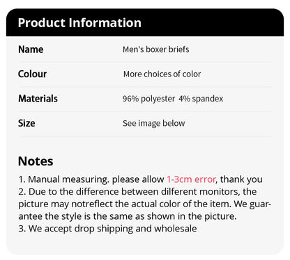 4-piece Set Of Men's Seasonal Fashionable Printed Underwear Comfortable Elastic Waist Flat Angle Pants Plus Size Casual Shorts