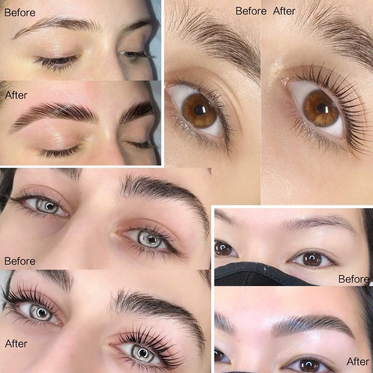 PERMANIA Korea 10 Pcs/Lot 5-8 Mins Lash Lift Eyelash Perm Kit Sachet Number #1#2#3 Setting Lotion Curling Perming Makeup Tool