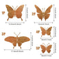 Metal Butterfly Wall Decor 15 Piece Set Aesthetic Wall Art for Girls Room Bedroom Nursery Bathroom Garden Outdoor Party Decor