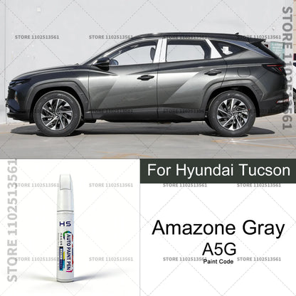 Car Paint Repair Pen Touch Up Scratch Remover DIY Auto Accessories For 2004-2025 Hyundai Tucson White Brown Black E9 BN Blue BU