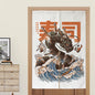 Custom Japanese Resturant Ramen Noren Curtain  Noodles Shop Kitchen Cloth Doorway Curtains Oil Smoke Proof Partition No Punching
