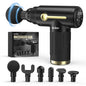 Sejoy Portable Fascia Gun Vibration Massage Gun 10 Speed,6 Heads For Body Neck Back Deep Muscle Relaxation Fitness
