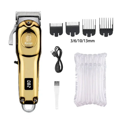 Kemei KM-2628 KM-678 KM-2024 USB Rechargeable Hair Clipper Professional Cordless Men Hair Trimmer Men's Hair Cutting Machine