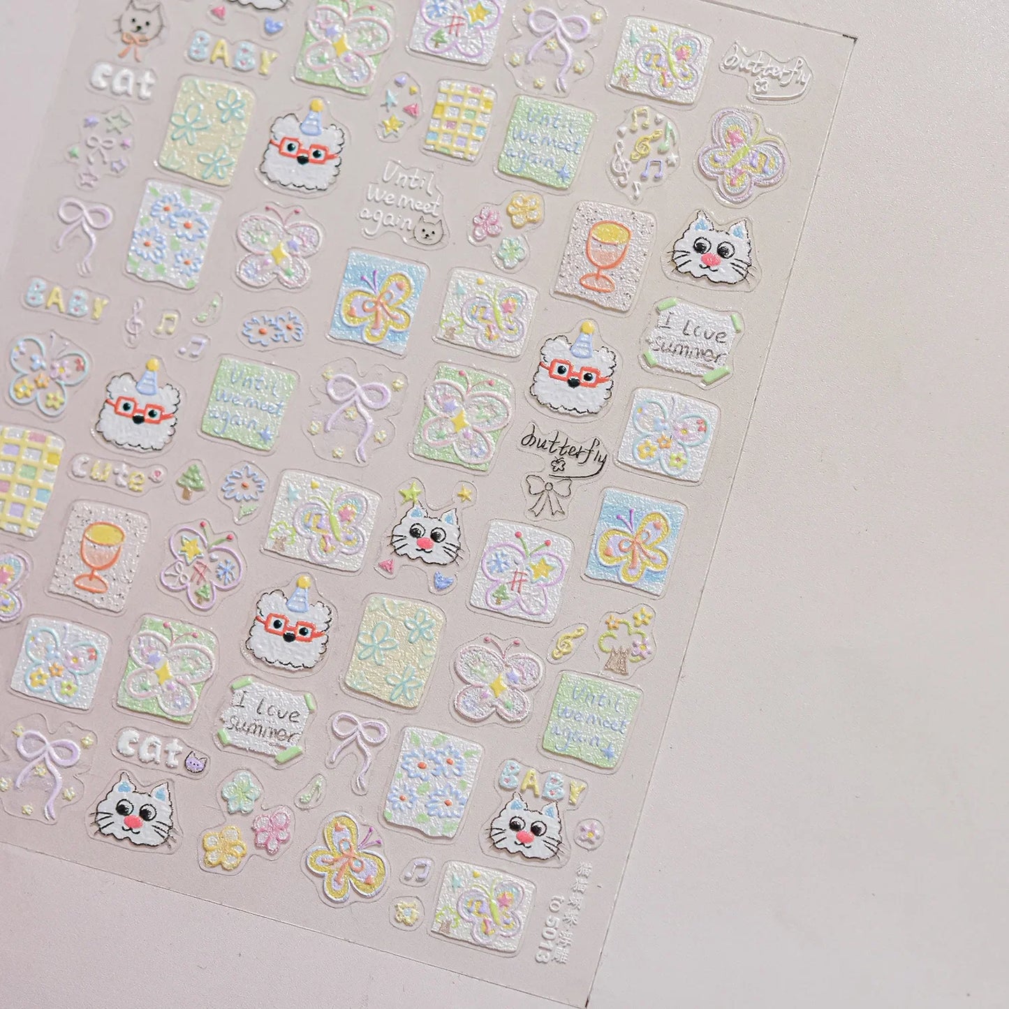 Colorful Water Bubble 5D Nail Art Stickers Goldfish Koi carp Dreamy Polarized Dreamlike Self Adhesive Delicate Manicure Decals