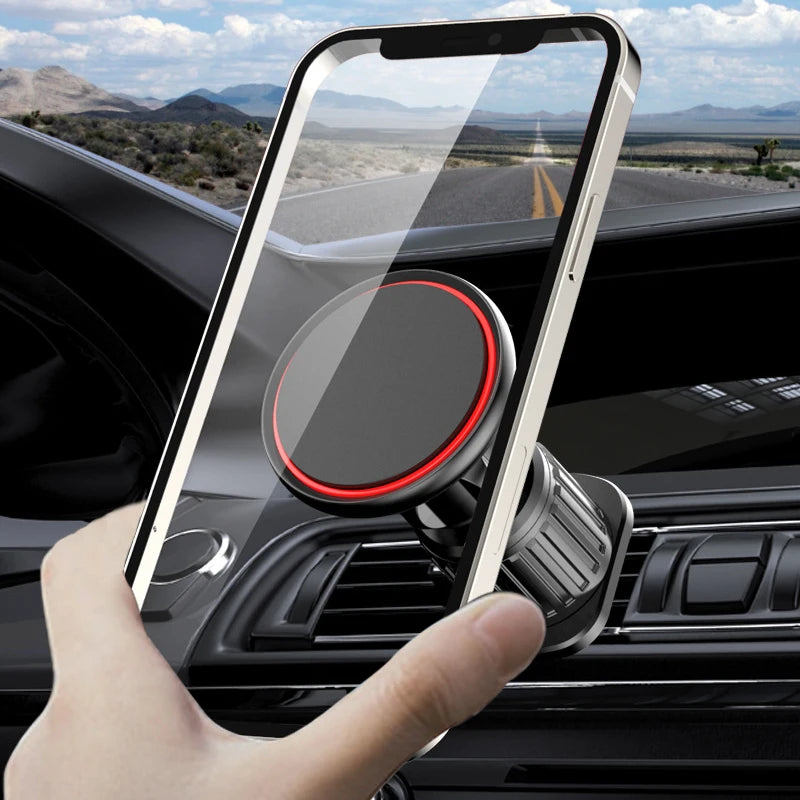 Untoom Universal Magnetic Car Phone Holder 360 Rotation Car Air Vent Clip Strong Magnet Mobile Cellphone Stand for iPhone Xiaomi