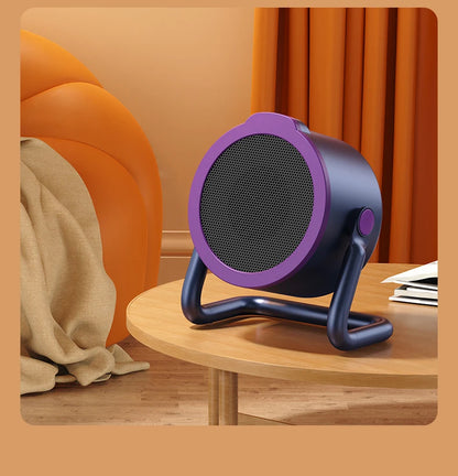 Portable desktop electric heater suitable for home and office use Mini fan heater suitable for desktop use and foot warmer