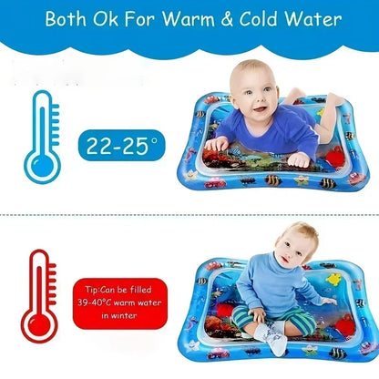 Large Baby Play Mat Summer Inflatable Water High Quality Baby Early Education Water Play Mat Suitable for Baby Activity Exercise