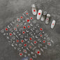 1pcs 3D Bronzing Gold Love Heart Nail Art Stickers Y2K Holographic Stars Sun Starlight DIY Nail Decals Heart Manicure Decoration