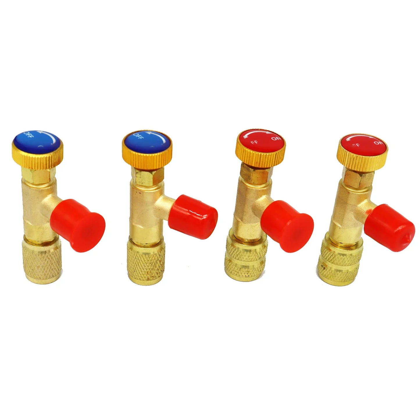 Air Conditioning Refrigerant Safety Valve R410A R22 1/4" 5/16" Refrigeration Charging Safety Liquid Adapter Hand Tool Parts