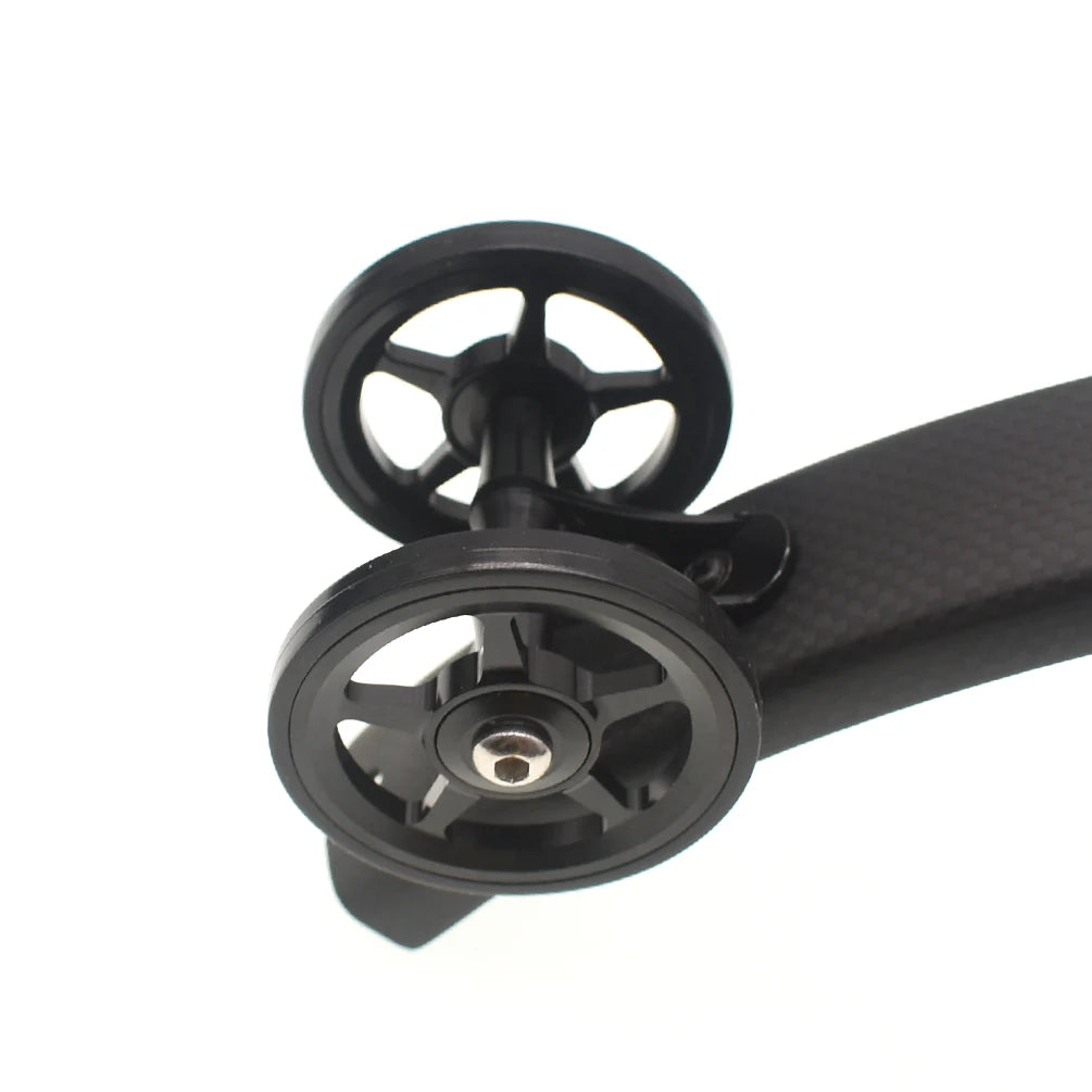 TWTOPSE Bike Easywheel Mudguard Fender Wheel For Brompton Folding Bicycle Mud Guard Wheel Double AL7075 CNC A C Line 77g 60mm