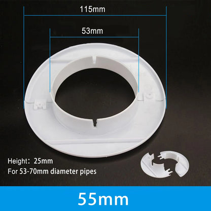40-80mm Pipes Hole Cover PP Air Conditioning Conduit Pipe Entry Cable Vents Passage For Household Improvement Accessories