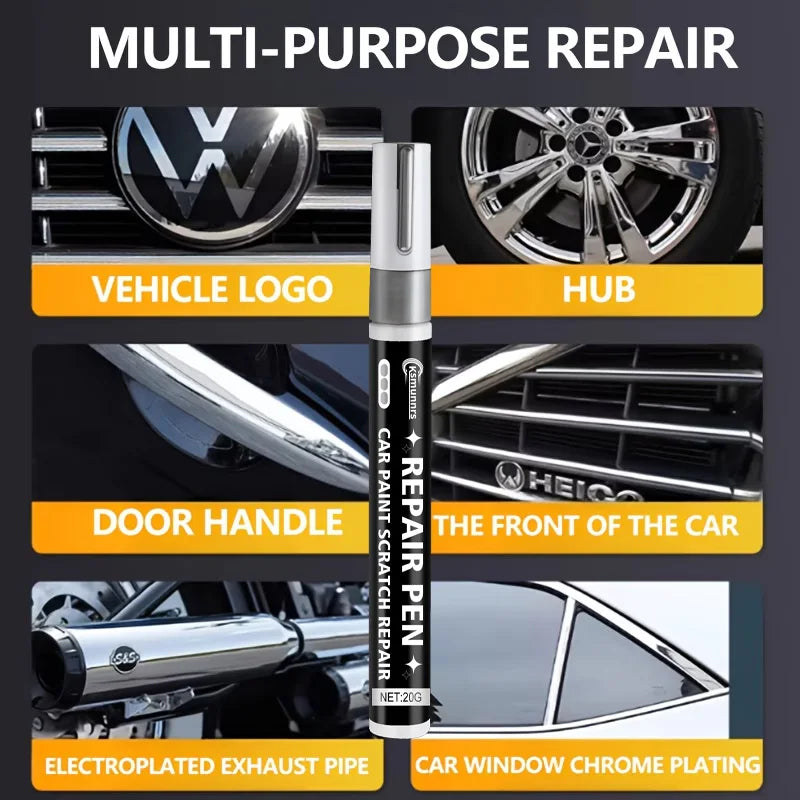 Metal Scratch Repair Paint Pen for Car Wheel Rim Faucet Sink Stainless Steel Touch Up Restoration