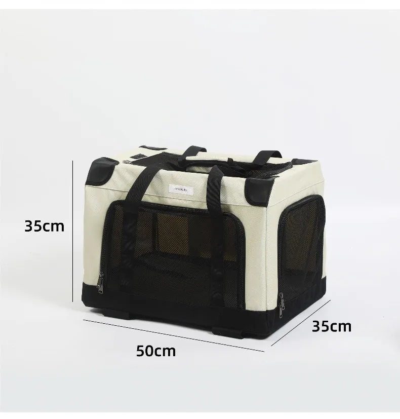 FurStarLarge Pet Rolling Carrier With Wheels Multi-Cat Travel Trolley Bag Spacious Dog Carrier Backpack Portable Car Seat Pet St