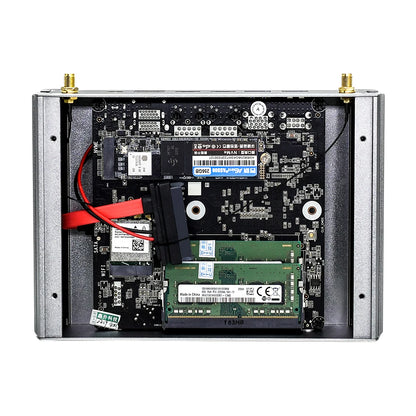 Topton Fanless AMD Mini PC FU02 Ryzen 7 7730U 5825U R5 5600U 4500U Gaming Computer Dual LAN Firewall 2*HDMI2.0 NVMe DDR4 WiFi6