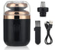 Mini Washable Electric Razor Travel Razor Type-c Charging Capsule Shaver Nose Hair Trimming Double Ring Knife Net