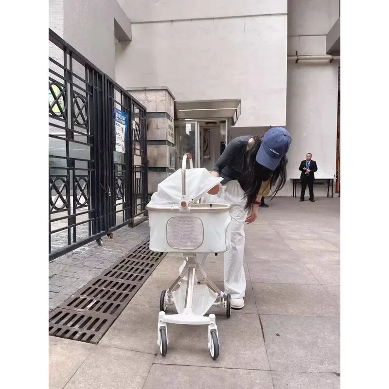 Pet Stroller Portable Folding Travel Dog Trolley Pet Stroller Factory Wholesale