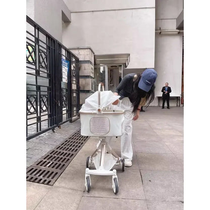 Pet Stroller Portable Folding Travel Dog Trolley Pet Stroller Factory Wholesale