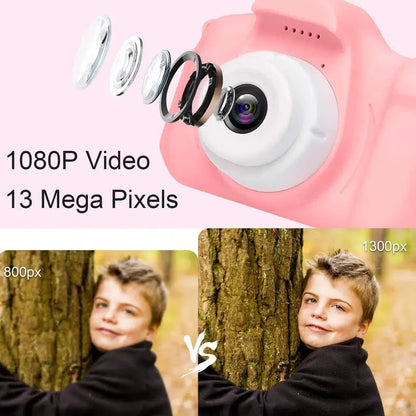 Super Cute Children Camera 1080P HD Toddler Digital Video Camera 2.0-inch Kids Camera with Silicone Cases Toys for  Christmas