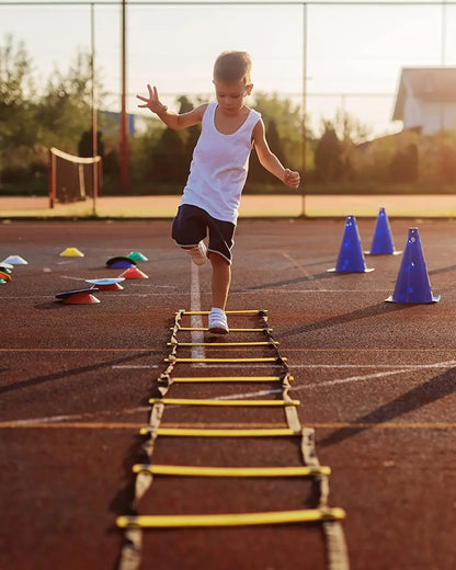 Agility Training Ladder for Kids, Speed Footwork Drill, Soccer Fitness & Coordination Workout Tool