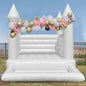 Commercial Durable White Wedding Bounce House Inflatable Combo Bouncy Castle With All Pvc For Indoor Outdoor Kids And Tollders