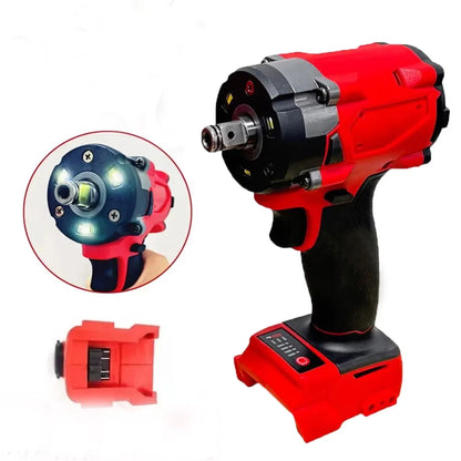 Brushless Impac Wrench 500N.m Electric Driver 1/2" Repair Cordless Screwdriver 4 Gears Power Tools for Milwaukee 18V Battery