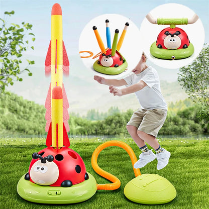 4 Styles Ladybug Sport Entertainment Baseball Toy Game Rope Skipping Machine Ferrule Jump Rocket Launcher Outdoor Play For Boy