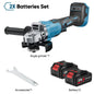 12000RPM 125MM Brushless Electric Angle Grinder Variable Speed Cutting Machine Woodworking Tool for Makita 18v Battery Pin