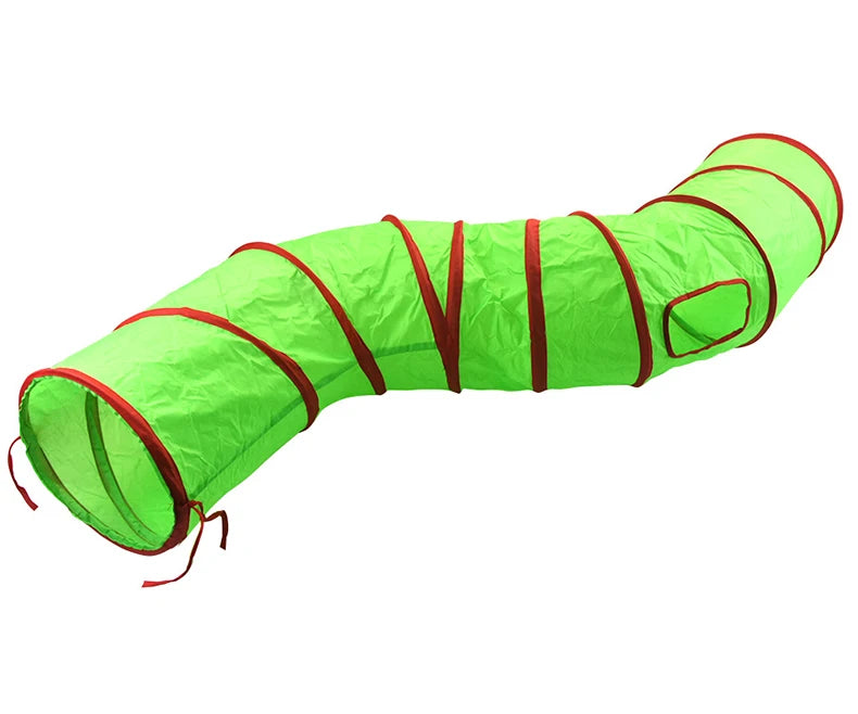 Christmas Cat Tunnel Pet Supplies Fun Toy Play Tunnel Tube Funny Kitten Toys Foldable Toys For Cat Pet Training Interactive