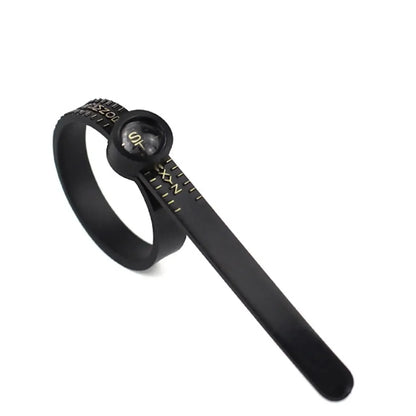 US/UK/EU/HK Size Ring Ruler Ring Measuring Tape Ring Measuring Tool Annular Coil Finger Size Filter with Magnifying Glass