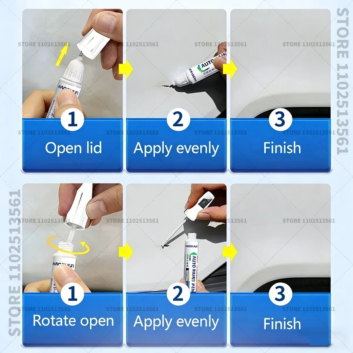 For 2014-2025 BMW 2 Series Scratch Removal and Paint Repair Pen Alpine White 300 490 Black Saphi Blue Gray  Portimao Blue