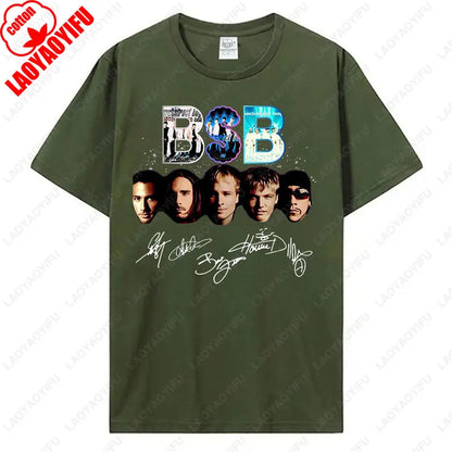 Backstreet Boys Millennium Tour Music Vintage Tshirt Men Women Hipster Popular Tops Summer Fashion Streetwear Unisex Tees Gift