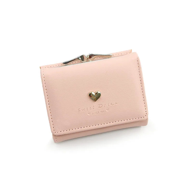 New Mini Short Women Wallets High Quality Coin Pocket Luxury Female Purses Card Holder Photo Holder Cute Wallet For Girls