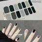 1PC Gel Nail Sticker Patch Slider Flower Gradient Color Back Glue Full Cover Waterproof Gel Nail Sticker UV Lamp Curing Manicur