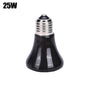 1PCS Heat Emitter Bulb 25-75W Black Ceramic Pet Reptile Breed Light Brooder Lamp Bulb For Home Pet Renovation Accessories