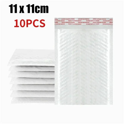 10-50Pcs Bubble Envelopes White Foam Shipping Bags Poly Bubble Mailers Pad Self Seal Packing Bags for Magazine 11cm 15cm 23cm