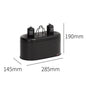 UVB Light Lampshade Fixture Dual Reptile Lamp Cap Combo Integration Design Heat Lighting Lamp Kit Bulb Holder Lampshade Emitter