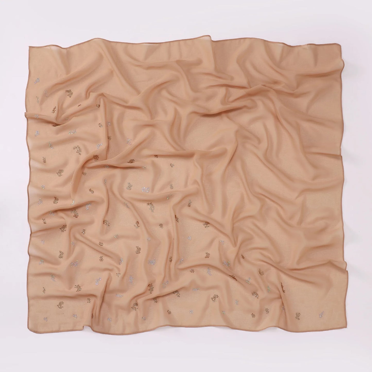 90*90cm Square Chiffon Hijab Scarf Women Solid Color Muslim Soft Head Scarf Islamic Shawls and Wraps Headband Musulman Scarves