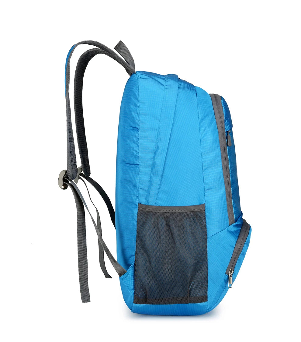 23L Packable Backpack Foldable Ultra Light Outdoor Duffle Bag Big Folding Knapsack Hiking Travel Rucksack Mountaineering Daypack