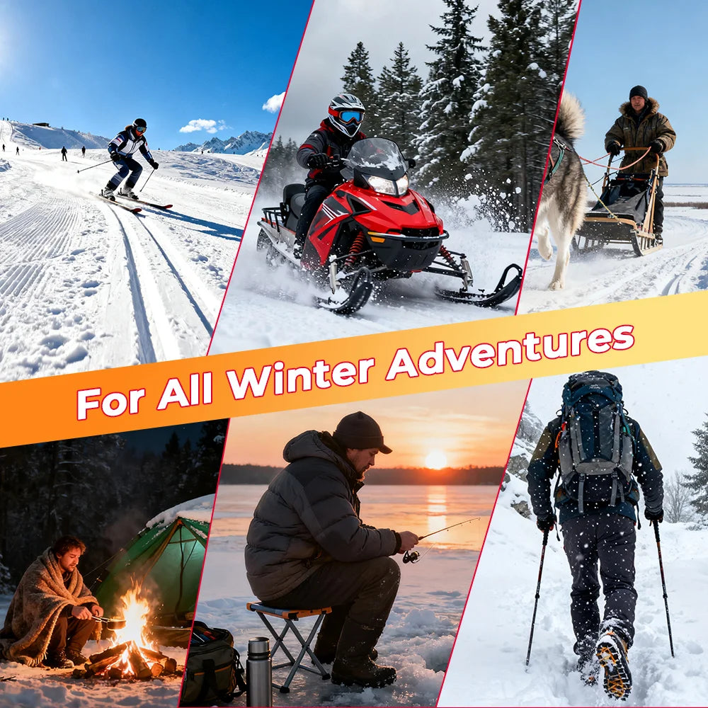 Electric Heating Socks for Skiing Snowboarding Hiking Rechargeable Batteries Thermal Warmer Remote Control Winter Outdoor Sports