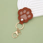 S27 Dog Hair Collector Keychain Leather Pet Memorial Gift Keepsake for Dogs and Cats Fur Storage Pendant Charm Gift Keychain