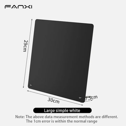 Magnetic Bulletin Board with Stand Magnetic Board for Tabletop with Magnetic Clamp Metal Board for Magnets Display
