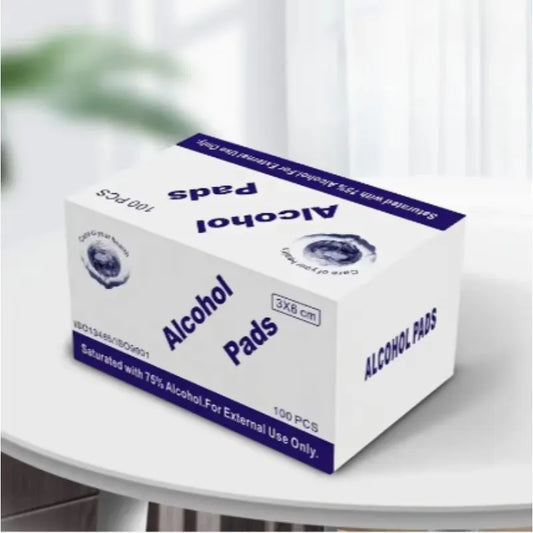 Alcohol Swabs for Skin 75% Wound Disinfection, Convenient to Carry Outdoor Sports Disaster Essential First Aid Box Supplies