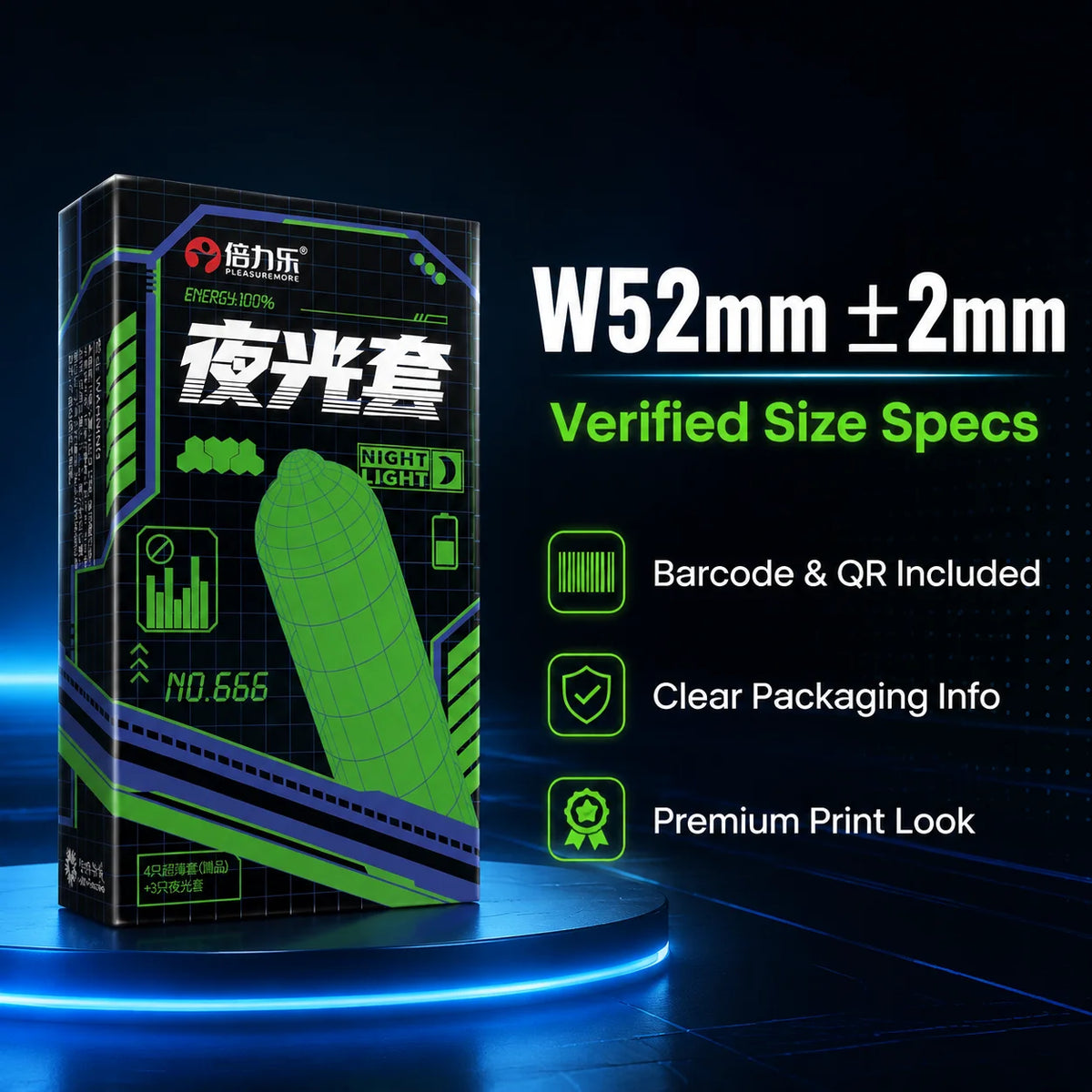 Glow in the Dark Condoms Set 7pcs Ultra Thin Lubricated Natural Latex Men Novelty Fun Night Sensual Romantic Touch Fit Beilile